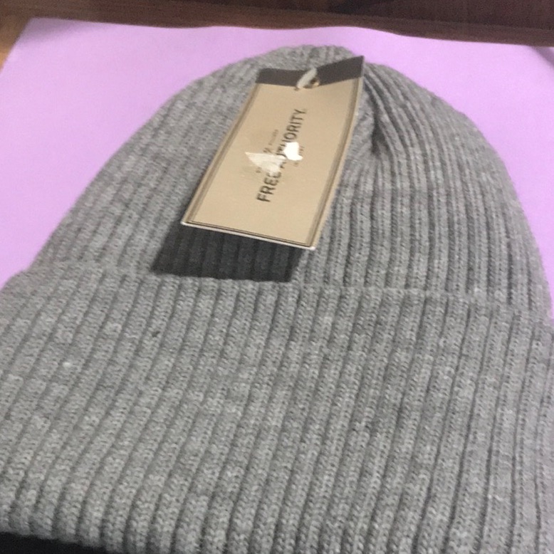 Free Authority Grey Warm Hat Brand New With Tags